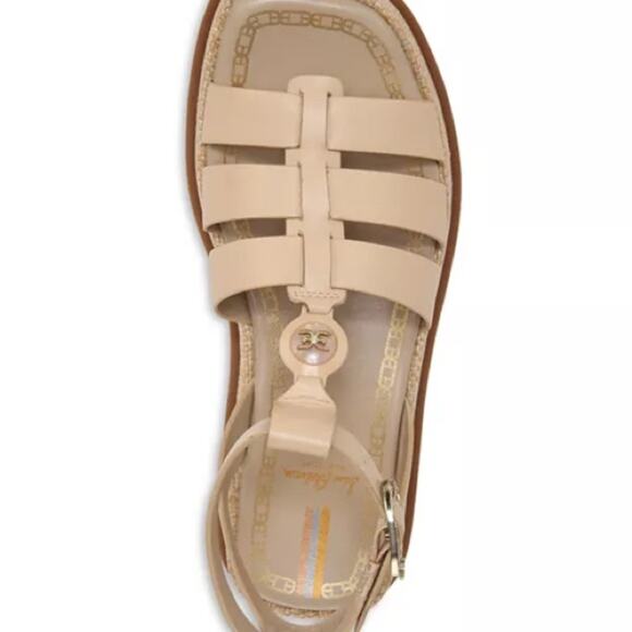 NEW Sam Edelman Naima Platform Fisherman Sandal Natural Tan 9 - Picture 4 of 13